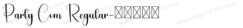Party Com Regular字体转换